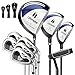 COSTWAY komplettes Herren Golfschläger Set, 9 teilige Golfschlägersätze rechtshändig mit Regenhaube, Golfset mit 1 Driver & 3 Fairway & 4 Hybrid & 6/7/ 8/9/ P Eisen & Putter (Blau)